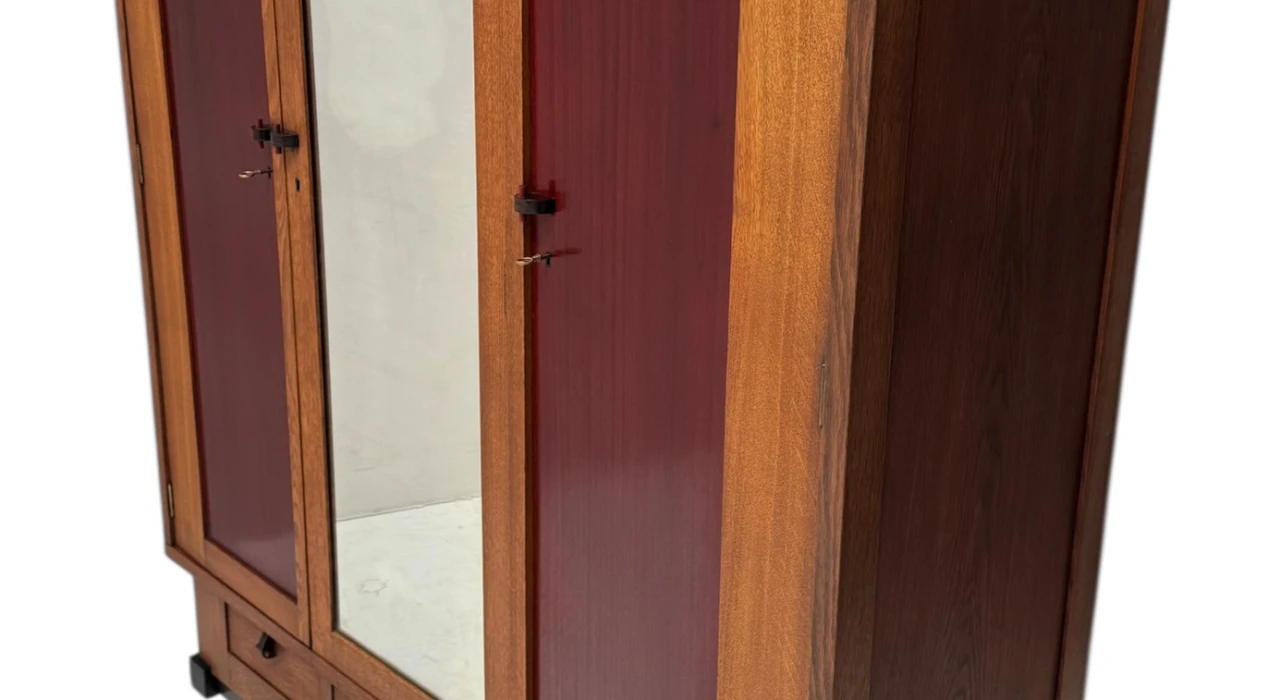 Art Deco Modernist Armoire or Wardrobe by J.J. Zijfers Amsterdam, 1920s